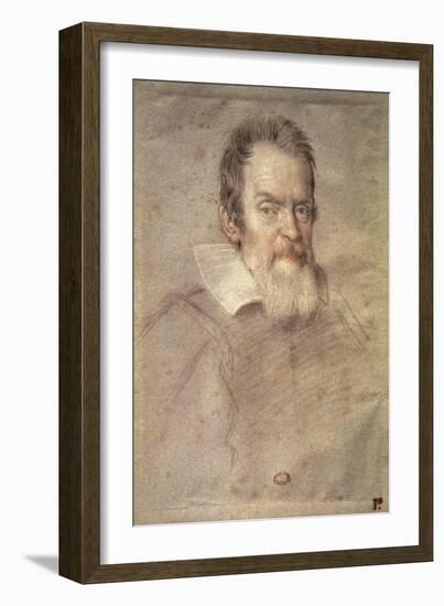 Portrait of Galileo Galilei (1564-1642) Astronomer and Physicist-Ottavio Mario Leoni-Framed Giclee Print