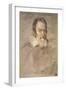 Portrait of Galileo Galilei (1564-1642) Astronomer and Physicist-Ottavio Mario Leoni-Framed Giclee Print