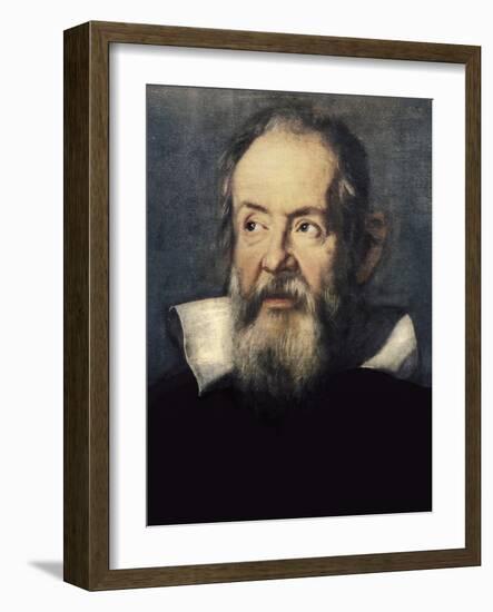 Portrait of Galileo Galilei-Justus Sustermans-Framed Art Print