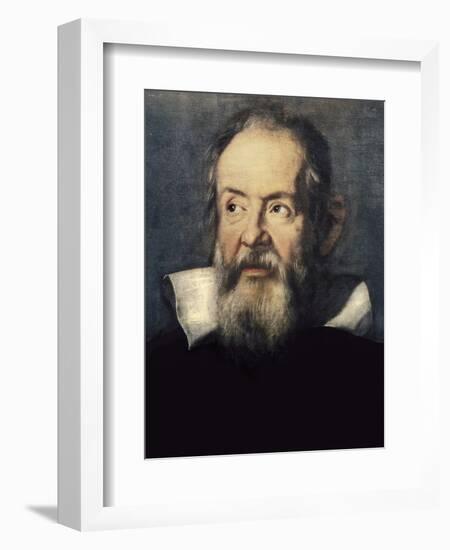 Portrait of Galileo Galilei-Justus Sustermans-Framed Art Print