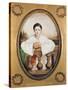 Portrait of Gaspard Deburau as Pierrot, circa 1815-A. Trouve-Stretched Canvas