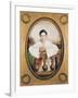 Portrait of Gaspard Deburau as Pierrot, circa 1815-A. Trouve-Framed Giclee Print