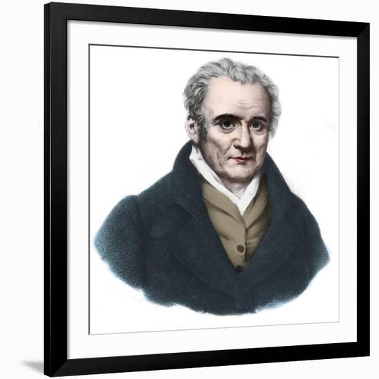 Portrait of Gaspard Monge (1746-1818) Count of Peluse, French mathematician and physicist-French School-Framed Giclee Print