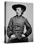 Portrait of General A. Custer-Mathew Brady-Stretched Canvas