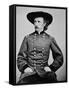 Portrait of General A. Custer-Mathew Brady-Framed Stretched Canvas