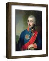 Portrait of General Aide-De-Camp Count Pyotr Tolstoy (1761-1844) 1799-Vladimir Lukich Borovikovsky-Framed Giclee Print