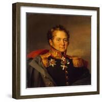 Portrait of General Alexander Alexandrovich Pisarev, before 1825-George Dawe-Framed Giclee Print