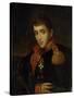 Portrait of General Alexander Tuchkov, 1820s-null-Stretched Canvas