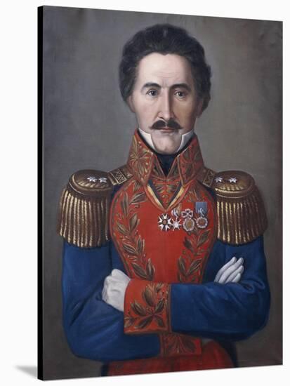 Portrait of General Antonio Morales Galavis-null-Stretched Canvas