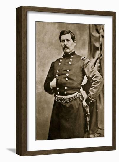 Portrait of General George B. Mcclellan, 1861-65-Mathew Brady-Framed Giclee Print