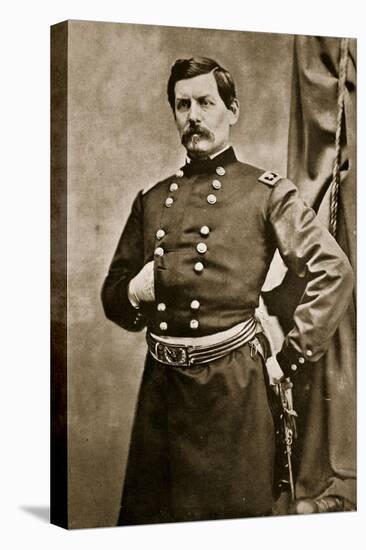 Portrait of General George B. Mcclellan, 1861-65-Mathew Brady-Stretched Canvas