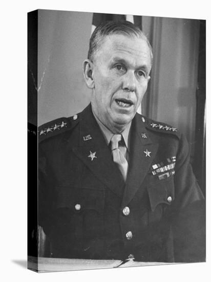 Portrait of General George C. Marshall-null-Stretched Canvas