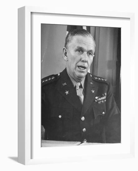 Portrait of General George C. Marshall-null-Framed Photographic Print