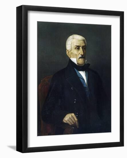 Portrait of General Jose De San Martin-null-Framed Giclee Print