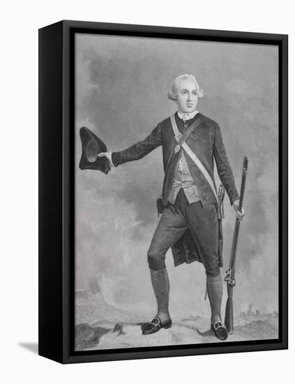 Portrait of General Joseph Warren (1741-75)-Alonzo Chappel-Framed Stretched Canvas