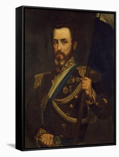 Portrait of General Juan Lavalle Argentina-null-Framed Stretched Canvas