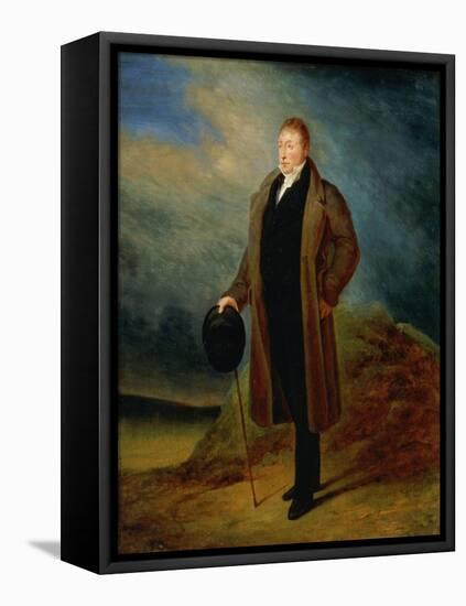 Portrait of General La Fayette in Civilian Dress, 1824-Ary Scheffer-Framed Stretched Canvas