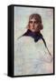 Portrait of General Napoleon Bonaparte-Jacques-Louis David-Framed Stretched Canvas