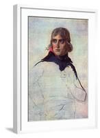 Portrait of General Napoleon Bonaparte-Jacques-Louis David-Framed Art Print