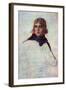 Portrait of General Napoleon Bonaparte-Jacques-Louis David-Framed Art Print