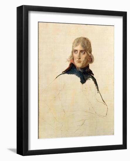 Portrait of General Napoléon Bonaparte-Jacques Louis David-Framed Giclee Print