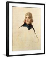 Portrait of General Napoléon Bonaparte-Jacques Louis David-Framed Giclee Print