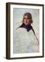 Portrait of General Napoleon Bonaparte-Jacques-Louis David-Framed Art Print