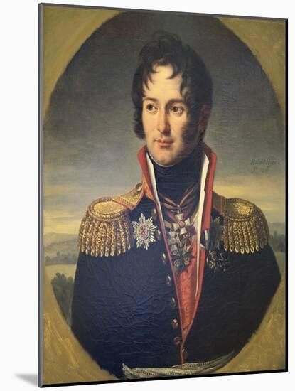 Portrait of General Pyotr Chicherin, 1814-Robert Lefevre-Mounted Giclee Print