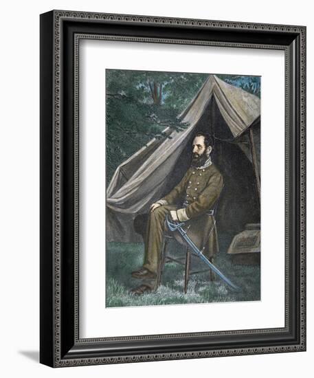 Portrait of General 'stonewall' Jackson-null-Framed Giclee Print