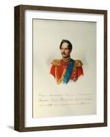 Portrait of General Yegor Fyodorovich Meiendorf, 1846-1849-null-Framed Giclee Print