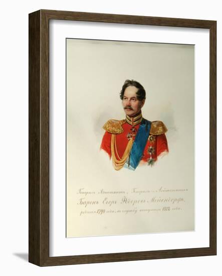 Portrait of General Yegor Fyodorovich Meiendorf, 1846-1849-null-Framed Giclee Print