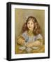 Portrait of Genevieve Bernheim De Villiers-Pierre-Auguste Renoir-Framed Giclee Print