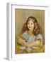 Portrait of Genevieve Bernheim De Villiers-Pierre-Auguste Renoir-Framed Giclee Print