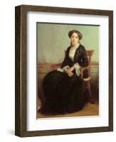 Portrait of Genevieve Celine, 1850-William Adolphe Bouguereau-Framed Giclee Print
