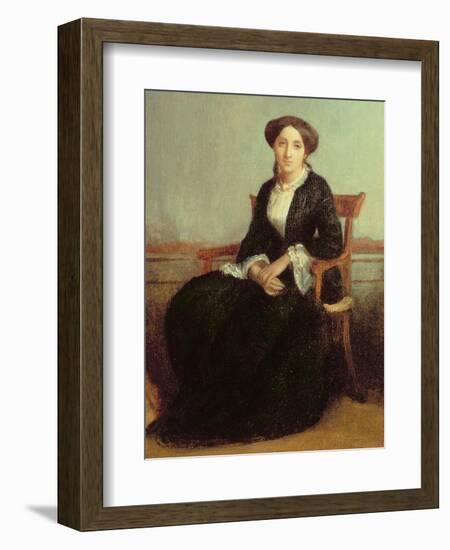 Portrait of Genevieve Celine, 1850-William Adolphe Bouguereau-Framed Giclee Print