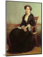 Portrait of Genevieve Celine, 1850-William Adolphe Bouguereau-Mounted Giclee Print