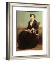 Portrait of Genevieve Celine, 1850-William Adolphe Bouguereau-Framed Giclee Print