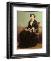 Portrait of Genevieve Celine, 1850-William Adolphe Bouguereau-Framed Giclee Print