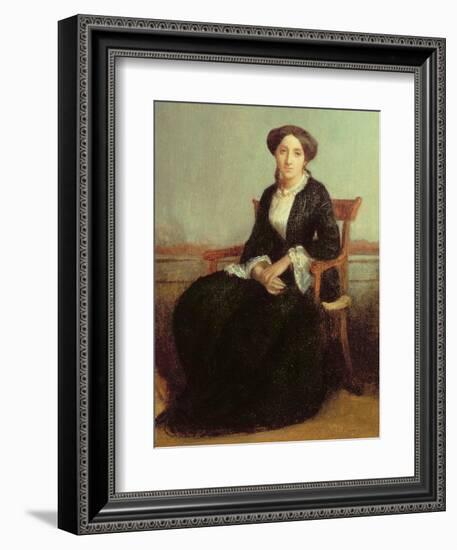 Portrait of Genevieve Celine, 1850-William Adolphe Bouguereau-Framed Giclee Print