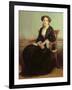 Portrait of Genevieve Celine, 1850-William Adolphe Bouguereau-Framed Giclee Print