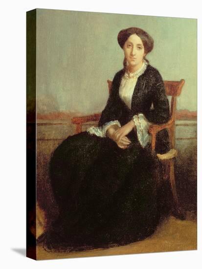 Portrait of Genevieve Celine, 1850-William Adolphe Bouguereau-Stretched Canvas