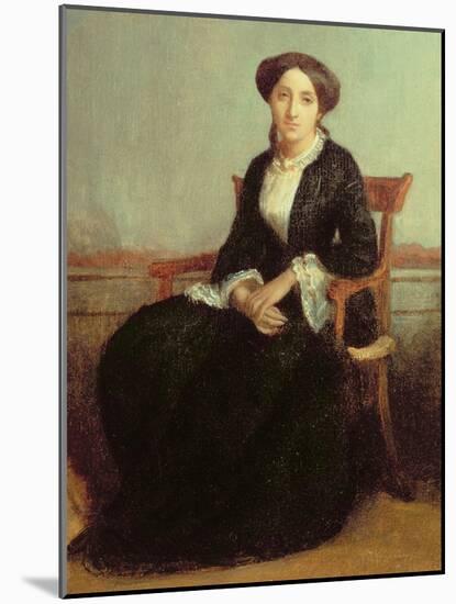 Portrait of Genevieve Celine, 1850-William Adolphe Bouguereau-Mounted Giclee Print