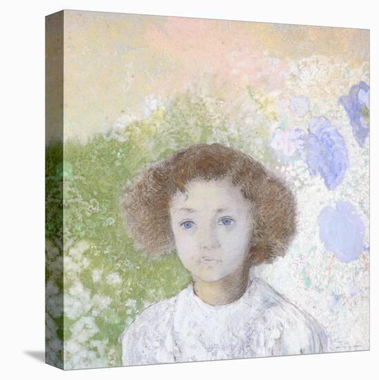 Portrait of Genevieve De Gonet as a Child, 1907-Odilon Redon-Stretched Canvas