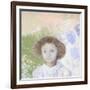 Portrait of Genevieve De Gonet as a Child, 1907-Odilon Redon-Framed Giclee Print