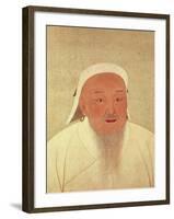 Portrait of Genghis Khan-null-Framed Premium Giclee Print