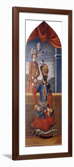 Portrait of Genghiz Khan, C.1803-4-Mihr'Ali-Framed Giclee Print