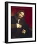 Portrait of Gentleman with Lion's Paw-Lorenzo Lotto-Framed Giclee Print