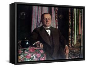 Portrait of Georg E. Haasen, 1913-Félix Vallotton-Framed Stretched Canvas