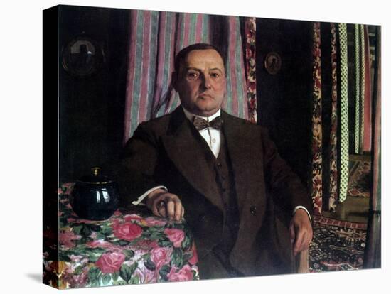 Portrait of Georg E. Haasen, 1913-Félix Vallotton-Stretched Canvas