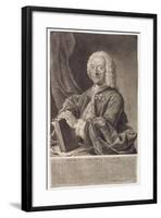 Portrait of Georg Philipp Telemann (1681-1757) Engraved by Georg Preisler (1700-54)-Michael Schneider-Framed Giclee Print